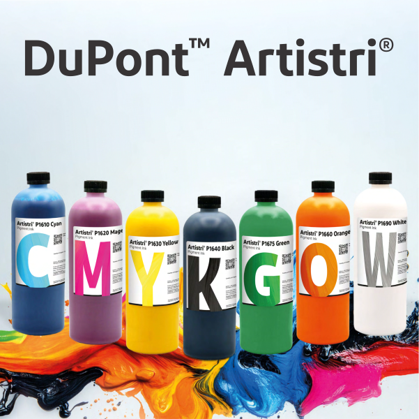 Rigorous Quality Control Quality colors and definition from using DuPont Artistri inks