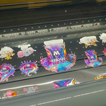 UV DTF Sticker Gang Sheet on printer